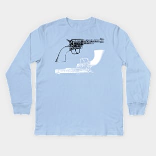 Six Gun Revolvers Kids Long Sleeve T-Shirt